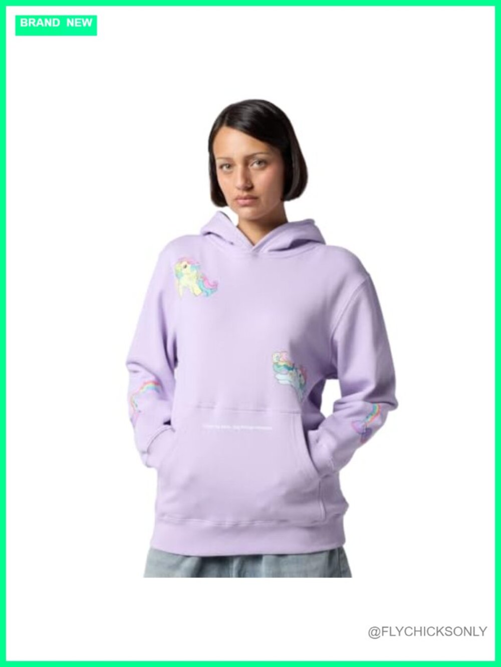 My Little Pony Fleece Hoodie Relaxed Fit Pullover Kangaroo Pocket